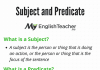 Subject and Predicate